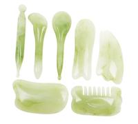 minkissy 7pcs Gua Sha Massage Board Tool Scraper Face Body Massager for Skin Care Tools and Gua Sha Body Use