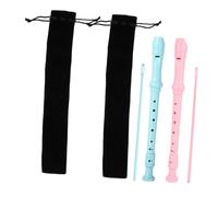 minkissy 8 Hole Soprano Recorder for Beginners, ABS German Treble Descant Flute Instrument for Children, Educational Musical