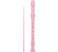 minkissy 8-hole Soprano Recorder Gift for Birthdays and Christmas for Beginners and Teens Pink with Easy Maintenance, Abs Material, Comes with Cleaning Rod and Storage Bag