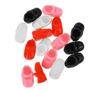 minkissy 8 Pairs Mini Doll Shoes for Dolls Cute Flat Shoes Accessories and Enhancing Creativity
