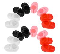 minkissy 8 Pairs Miniature Doll Shoes Tiny Footwear for Dolls Including Pink Dress Up Accessories Costumes