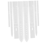 minkissy 8 pcs Clear Acrylic Watchband Stencils for Leather Craft DIY Fine Texture and Comfortable Hand Feel Versatile Watch Strap Templates for Men and Women Practical Design for Custom