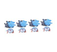 minkissy 8 Pcs Plush Shark Coin Pouch with Zipper Soft Durable Wallet for Boys Multi Functional Coin Purse for Keys Jewelry Items Cute Blue and Grey Change Holder Gift