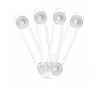 minkissy 8 Pcs Safety Locks Transparent Self Lock Belt with Strong Adhesive for Proofing Cabinets Refrigerators More Flexible Design to Prevent Accidental Injury