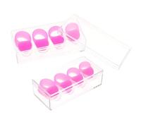 minkissy 8 pcs Steel Tongue Drum Knocking Finger Sleeves Silicone Finger Covers for Drummers for Clear Percussion Sound Lightweight Portable Box Included