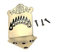 minkissy 8 String Mandolin Tailpiece String Decorative Metal Tailpiece with Pattern Sturdy Upgrade for String Mandolin Accessories Enhance Tone and Sustain