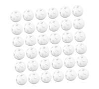 minkissy 80pcs White Plastic Rattle Inserts for Safe Noise Maker Replacement for Stuffed Animals and Crochet Dolls Compact Lightweight DIY Repair Balls for Plush