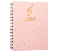 minkissy 80sheets Music Exercise Book Manuscript Paper Notebook Blank Staff Paper for Piano and Guitar Practice Journal