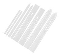 minkissy 8pcs Acrylic Watchband Template for DIY Craft Leather Craft Stencil for Women's Watch Strap Making Watch Strap Template Kit
