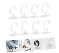 minkissy 8pcs Acrylic Wrist Watch Display Holder Stand Organizer Compact Space Saving Transparent Bracelet Storage Rack with Rounded Edges Durable Design for Home Vanity