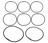 minkissy 8pcs Black Rubber Bands for Mic Shock Mount, Replacement Elastic Bands with Anti-vibration Rubber Rings, Easy-on Design for Enhanced Mic Stability, Suitable for Studio and Mobile