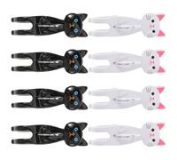 minkissy 8pcs Cat Shaped Towel Clips for Windproof and Non-slip Function, Sturdy Ps Material Beach Towel Holders for Pool and Laundry, Adorable Cartoon Design