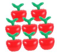 minkissy 8pcs Creative Balloon Graduation Party Decorations Classroom Decor Back to School Decoration Birthday Party Favor Inflatable Back to School Props Fruit Balloons Pvc Red