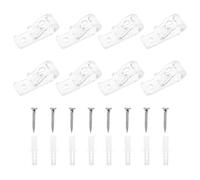 minkissy 8pcs Curtain Roller Hooks for Blinds and Curtains, Lightweight Plastic and Iron Material with Smooth Surface, for Home Window Treatment and Vertical Blind Positioning