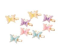 minkissy 8pcs Cute Hair Clips Metal Hairpin Decorative Hairpin Jewelry for Women Girls Teenagers Flower Clip