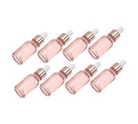 minkissy 8pcs Glass Dropper Bottles Essential Oil Travel Refillable Leakproof Bottles