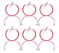 minkissy 8pcs Handwoven Braided Red Cord Rope Bracelets Durable Woven Accessories for Daily Wear for Valentine Day and Protective Jewelry
