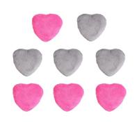 minkissy 8pcs Heart Shape Makeup Puff Face Powder Foundation Puff Set Skin-friendly Washable for Foundation Concealer Blusher