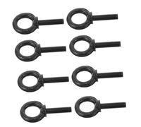 minkissy 8pcs Heavy Duty Eye Hooks Screw Eye Bolts for Speaker Mounts Durable Metal Flange Screws for Audio Hanging Tie Downs Quick Installation for Home Office Event Use