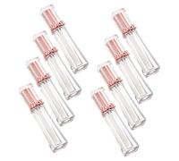 minkissy 8pcs Lip Gloss Tubes Clear Refillable Containers with Wand Compact Travel Friendly Leak Lip Balm Bottles for DIY Makeup