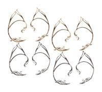 minkissy 8pcs Non Piercing Ear Cuff Clip Earrings for Women Elf Fairy Ear Wrap Jewelry in Gold Silver Stylish Cosplay Accessories for Festivals and Daily Wear