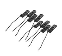minkissy 8Pcs Paddleboard Fins Buckle Set, Surfing Fin Clip Water Separator, Black Nylon PVC Tail Holder Accessories for Travel