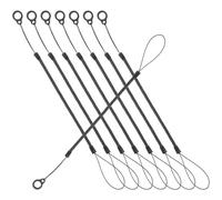 minkissy 8pcs Stylus Pen Lanyard Set with Retractable Spring Structure Coiled Anti-lost Rope for Pens Made of Sturdy Plastic and Silicone Are Always within Reach and Secure for Office