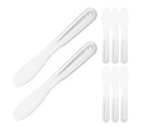minkissy 8pcs Thickened Mask Stick Scraper Plastic Body Mask Stirring Spatula for Cosmetic Application Brush for Facial Care Spa Mud Application