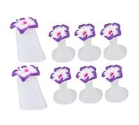 minkissy 8pcs Toenail Dividers Toe Spreader Silicone Pedicure Tools Toe Separator for Women Nail Polish Separator for Nail Art Easy to Use and Store