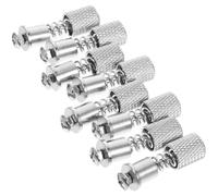 minkissy 8pcs Universal Stainless Steel Presser Foot Clamps for Single Needle Sewing Machine, Adjustable Spring Sewing Machine Parts Compatible with High Shank Industrial Models, Heavy Duty