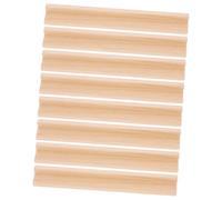 minkissy 8Pcs Wooden Domino Holders DIY Desktop Display Bases Natural Wood Letter Racks for Organizing Domino Tiles and Cards Craft Decoration