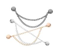 minkissy 9pcs Adjustable Magnetic Clothing Clips No Sew Clothing Cinch Clips for Women Versatile Shirt Ties Pant Leg Fasteners and Waist Adjusters Durable Design Silver