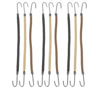 minkissy 9pcs Elastic Bungee Hair Hooks Hair Ties Stretchy Hooks for Women High Ponytail Braids Styling Tools