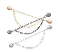 minkissy 9pcs Magnetic Clothing Clips Chain Adjustable Cinch Clips for Pants and Shirts No Sew Waist Tightener for Women Versatile Magnetic Buttons for Clothing and Hijabs