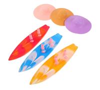 minkissy 9pcs Mini Surfboard Doll Accessories with Hats and Boots Realistic Surfboard Models for Beach Fun Versatile Summer Birthday Party Decorations and Surferboard Ornaments