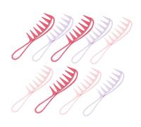 minkissy 9pcs Wide Tooth Hair Comb Retro Big Back Hair Comb Detangling Styling Brush for Men Women