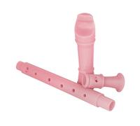 minkissy Abs Descant Recorder Flute for Children Pink Abs Recorder Beginner Music Flute Instrument Suitable for Boys and Girls Learning and Playing