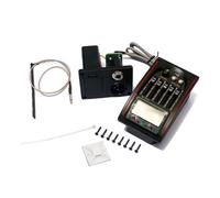 minkissy Acoustic Guitar Preamp Equalizer Piezo Pickup Eq Tuner for Classical and Cigar Box Guitars Without Battery Easy Sound Shaping and Feedback Control