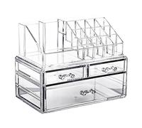 minkissy Acrylic Makeup Organizer Skincare Storage Box Large Cosmetics Holder Dustproof Portable Makeup Containers