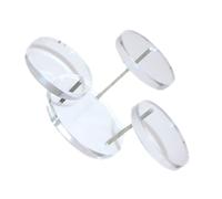 minkissy Acrylic Ring Display Stand for Home Use, Circular Three-layer Transparent Jewelry Organizer, Sl nd Fashionable Rotating Ring Storage Rack, Easy to Clean