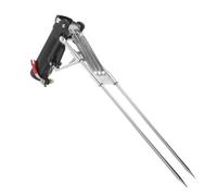 minkissy Adjustable Fishing Rod Holder for Ground Made of Stainless Steel with Automatic Bite Detection and Versatile Rod Compatibility, Folding Support Stand Suitable for Outdoor Trips