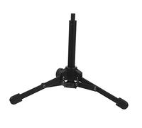 minkissy Adjustable Metal Desktop Microphone Stand Tripod Holder Foldable Table Mic Stand for Studio and Podcast