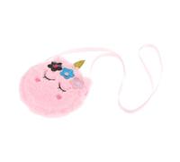 minkissy Adorable Unicorn Shape Storage Bag for Fluffy Crossbody Single Shoulder Bag for Parties Shopping and Everyday Use Durable Material Design