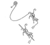 minkissy Alloy Cat Ear Clips Non-pierced Ear Wrap Earrings for Women Birthday Wedding Party Accessory