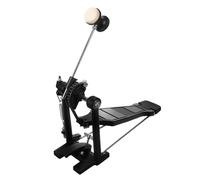 minkissy Aluminum Alloy Bass Drum Pedal Single Kick Drum Pedal Accessory for Jazz Electronic Drums Slip Design Easy Installation Stable Feel for Beginners Pros