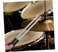 minkissy Aluminum Alloy Drumsticks Weighted Metal Percussion Sticks for Drum Practice Performance Comfortable Grip Durable Musical Instrument Rhythm Rods