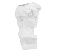 minkissy and Stylish Exhibition Design Decor Shopping Office Mall, for Elegant White Resin Portrait Sculpture Vase Artistic Ornament Flower Pot Home