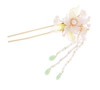 minkissy Antique Flower Tassel Hair Stick Set for Long Hair Chinese Hairpin Accessories Elegant Updo Decorative Pins for Women