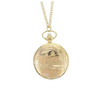 minkissy Antique Pocket Watch Large Train Design Vintage Pocket Watch for Men Souvenir Chest