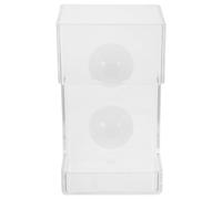 minkissy Aquarium Fish Feeder Tube with Suction Cup Tray, Anti-drift Sinking Feeding Station for Fish and Shrimp, Square Automatic Aquarium Feeding Accessory